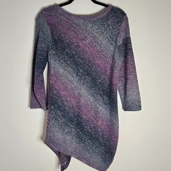 Cleo Gradient Asymmetrical Sweater XS Petite - Picture 5 of 8